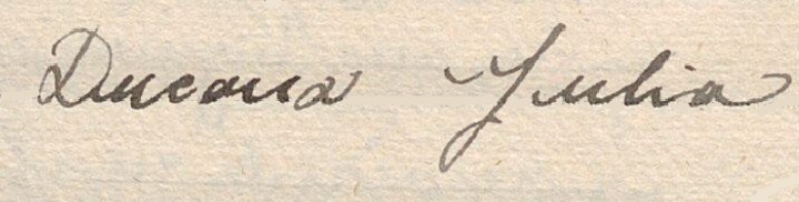 Signature Julia DUCAUX